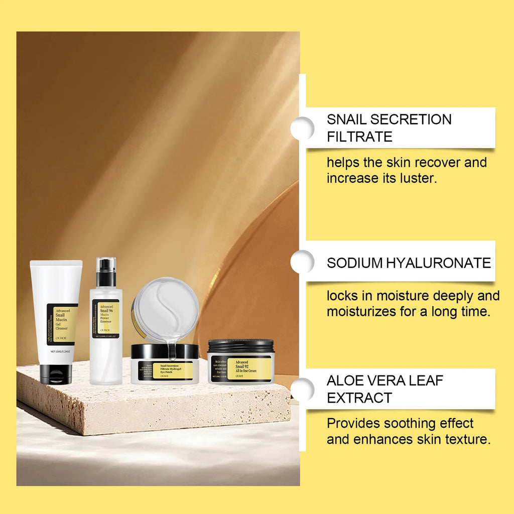 Glass-Skin Starter: Snail 96% Essence Set